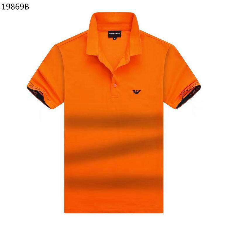Wholesale Cheap Armani Short Sleeve Lapel T Shirts for Sale
