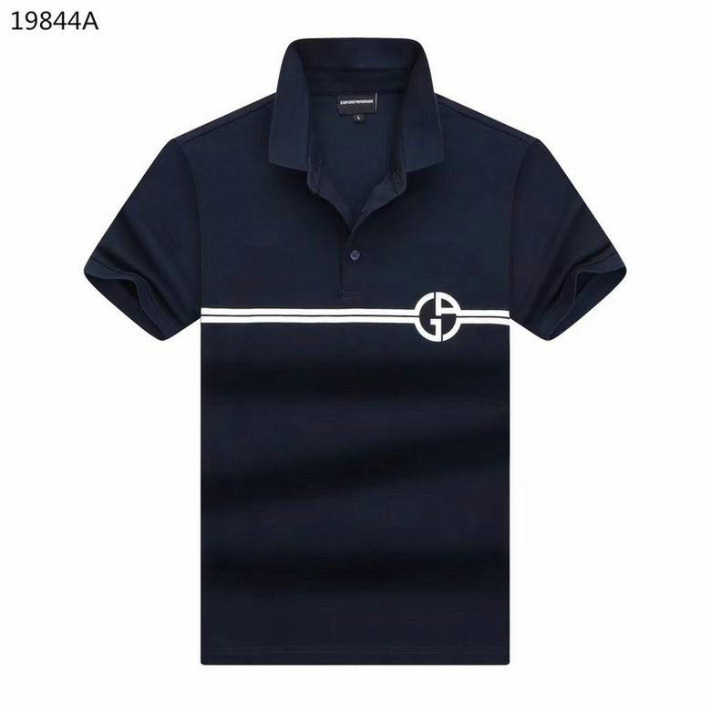 Wholesale Cheap Armani Short Sleeve Lapel T Shirts for Sale