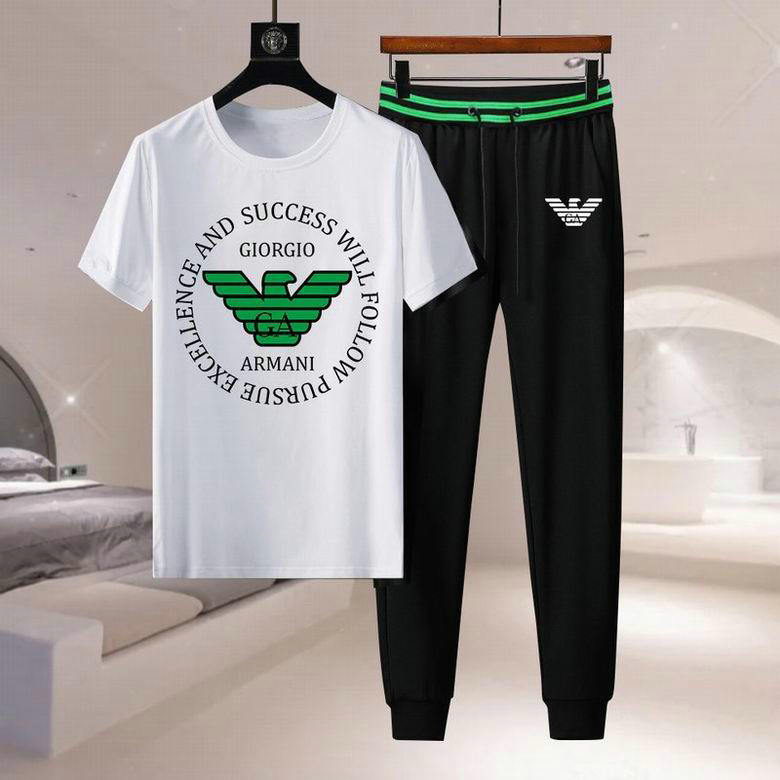 Wholesale Cheap Armani Short Sleeve Tracksuits for Sale