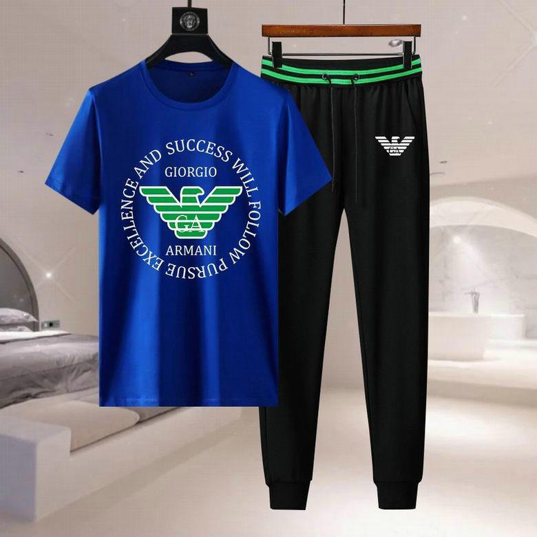 Wholesale Cheap Armani Short Sleeve Tracksuits for Sale