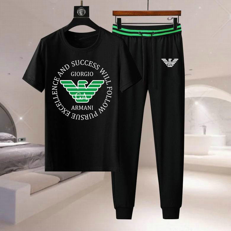 Wholesale Cheap Armani Short Sleeve Tracksuits for Sale