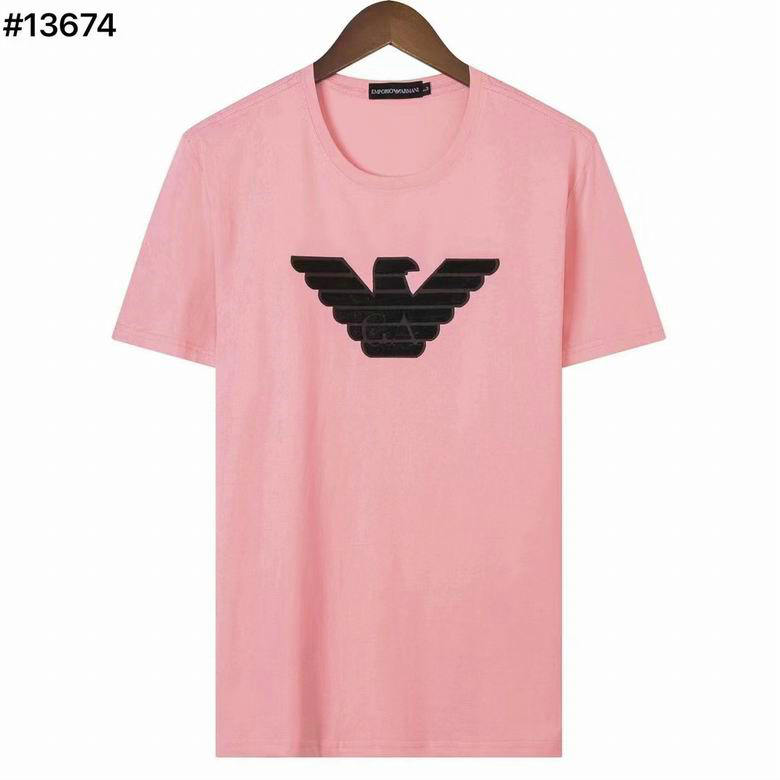 Wholesale Cheap A rmani Short Round Collar T Shirts for Sale