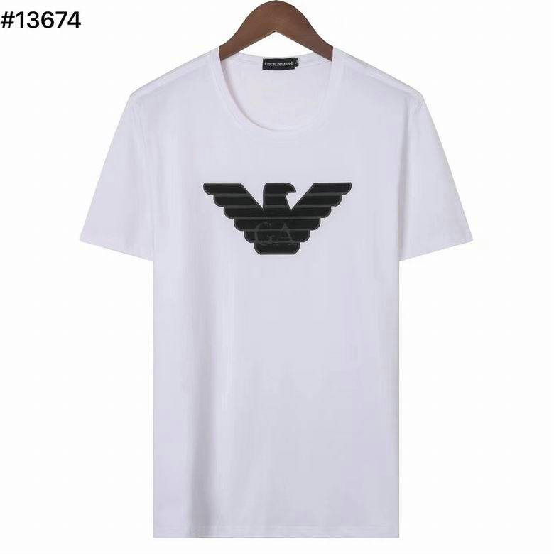 Wholesale Cheap A rmani Short Round Collar T Shirts for Sale