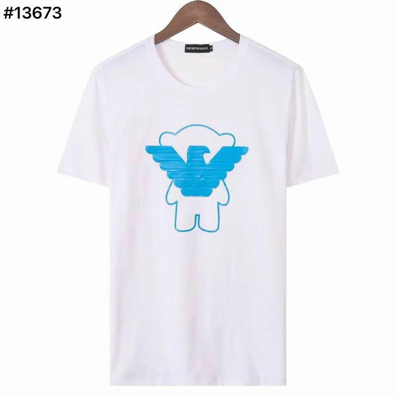 Wholesale Cheap A rmani Short Round Collar T Shirts for Sale