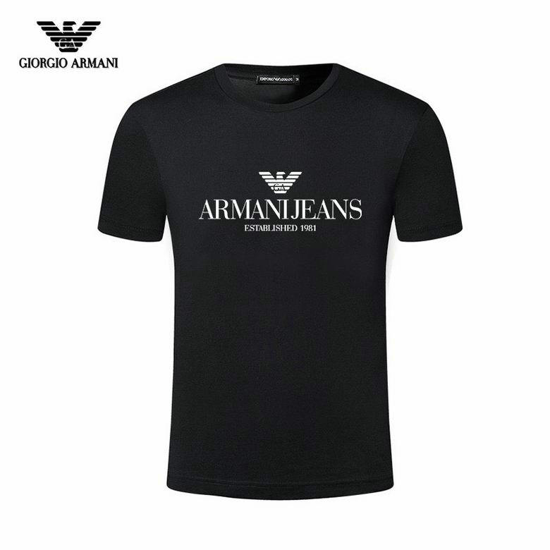 Wholesale Cheap A rmani Short Round Collar T Shirts for Sale