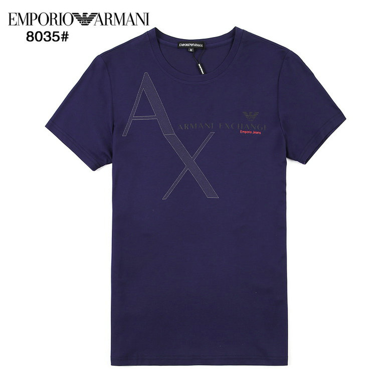 Wholesale Cheap A rmani Short Round Collar T Shirts for Sale