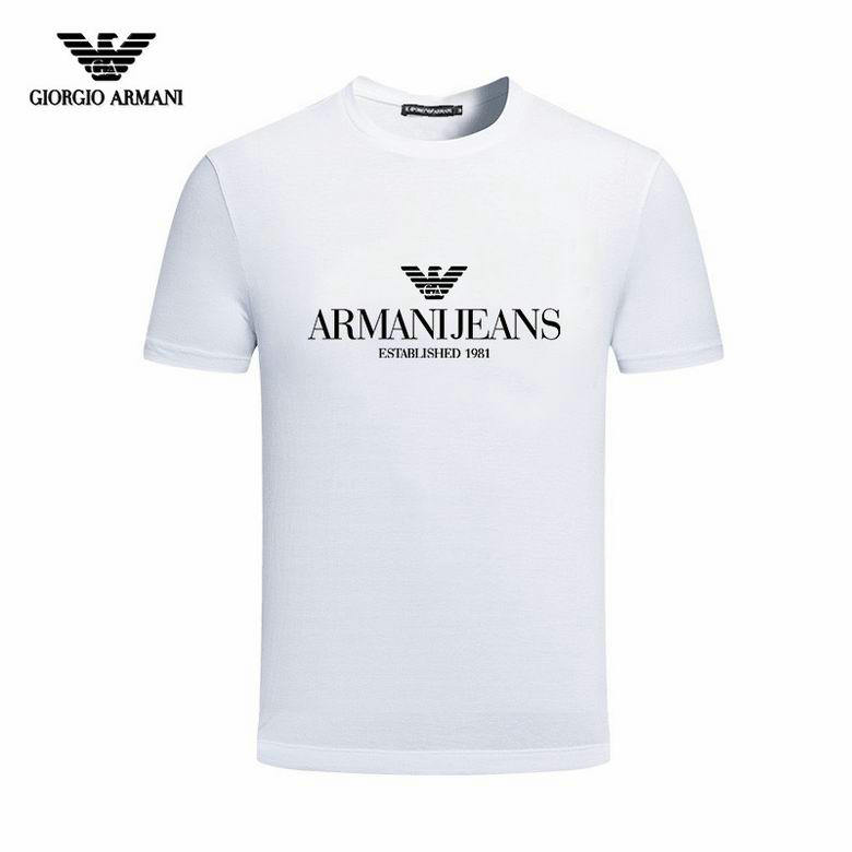 Wholesale Cheap A rmani Short Round Collar T Shirts for Sale