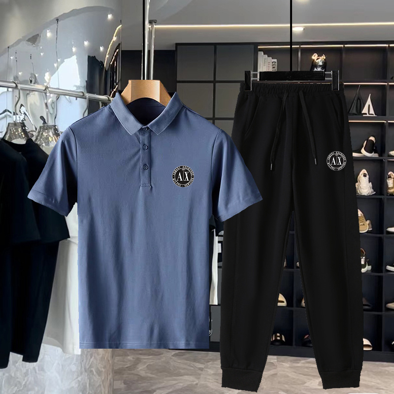 Wholesale Cheap A rmani Short Sleeve Replica Tracksuits for Sale