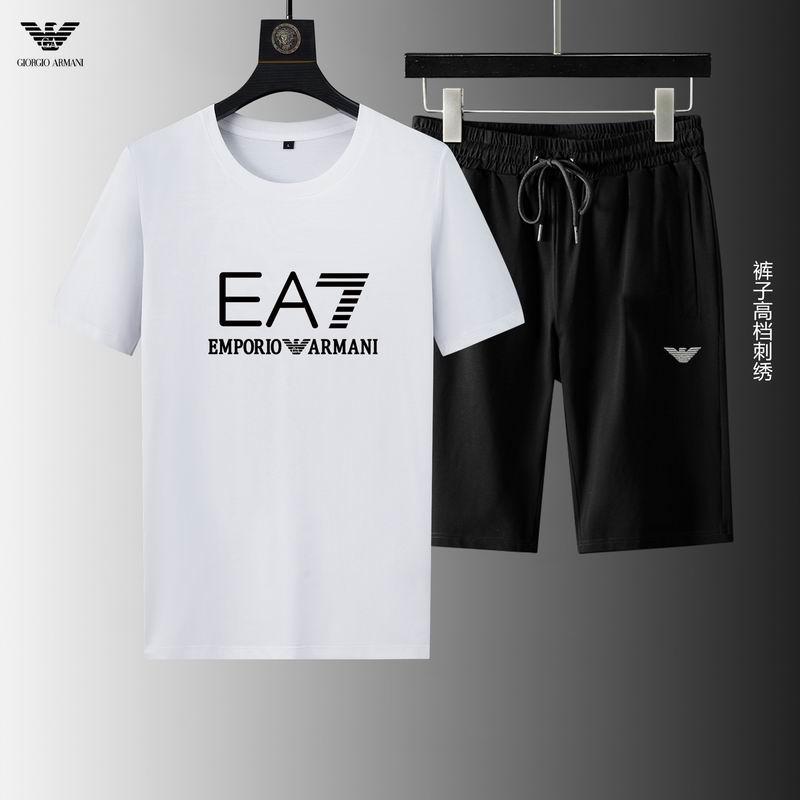 Wholesale Cheap A rmani Short Sleeve Replica Tracksuits for Sale