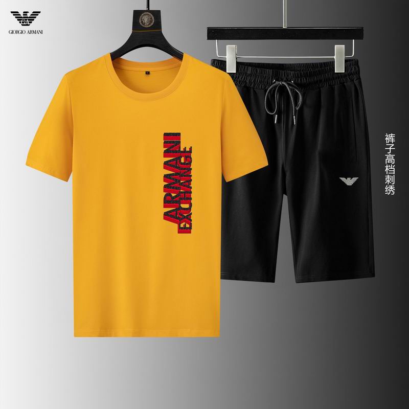 Wholesale Cheap A rmani Short Sleeve Replica Tracksuits for Sale