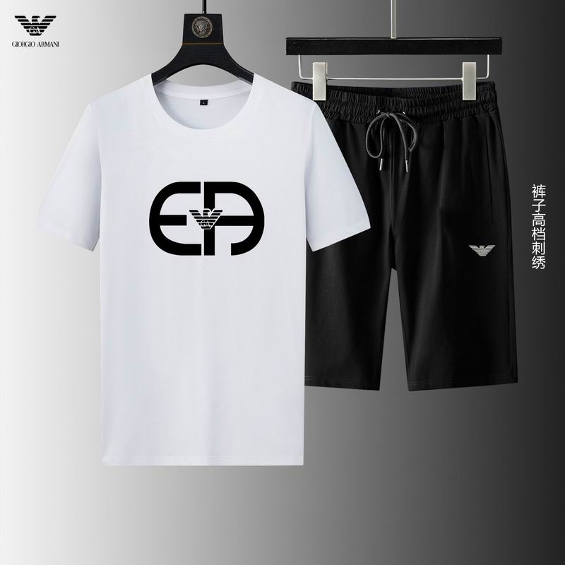Wholesale Cheap A rmani Short Sleeve Replica Tracksuits for Sale