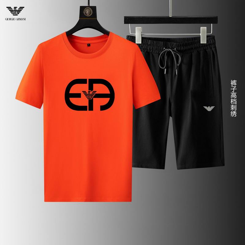 Wholesale Cheap A rmani Short Sleeve Replica Tracksuits for Sale