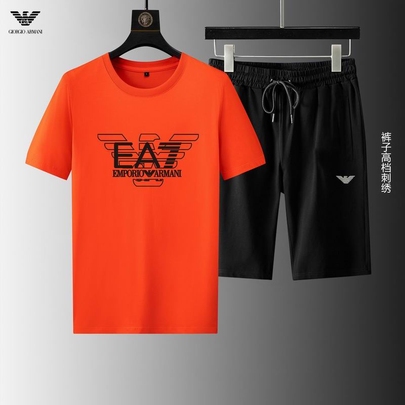 Wholesale Cheap A rmani Short Sleeve Replica Tracksuits for Sale