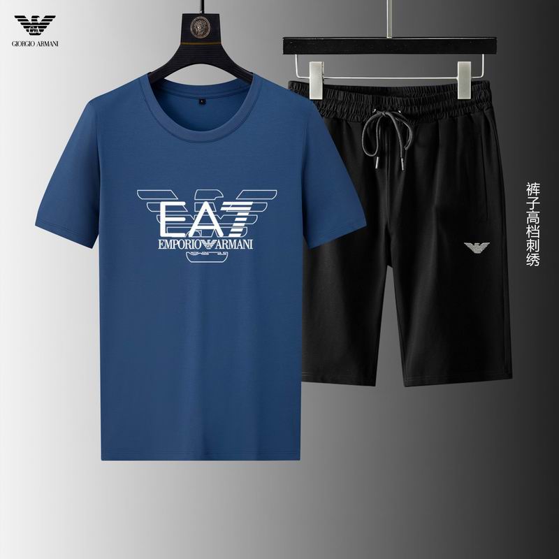Wholesale Cheap A rmani Short Sleeve Replica Tracksuits for Sale