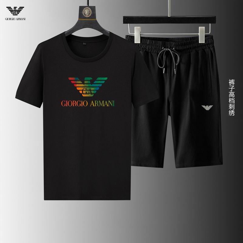 Wholesale Cheap A rmani Short Sleeve Replica Tracksuits for Sale