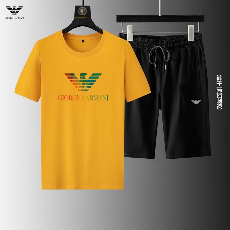 Wholesale Cheap A rmani Short Sleeve Replica Tracksuits for Sale