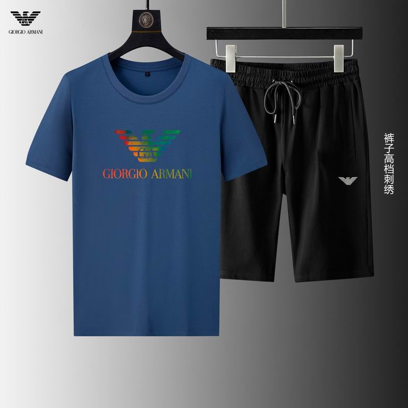 Wholesale Cheap A rmani Short Sleeve Replica Tracksuits for Sale