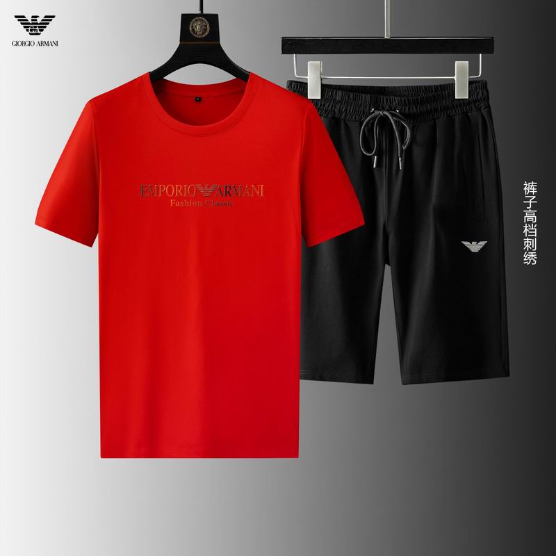 Wholesale Cheap A rmani Short Sleeve Replica Tracksuits for Sale