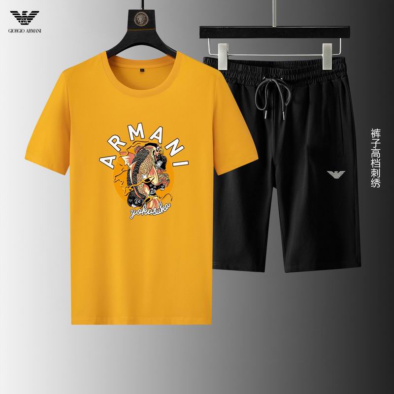 Wholesale Cheap A rmani Short Sleeve Replica Tracksuits for Sale