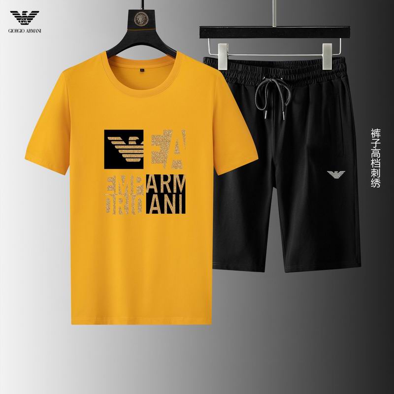 Wholesale Cheap A rmani Short Sleeve Replica Tracksuits for Sale