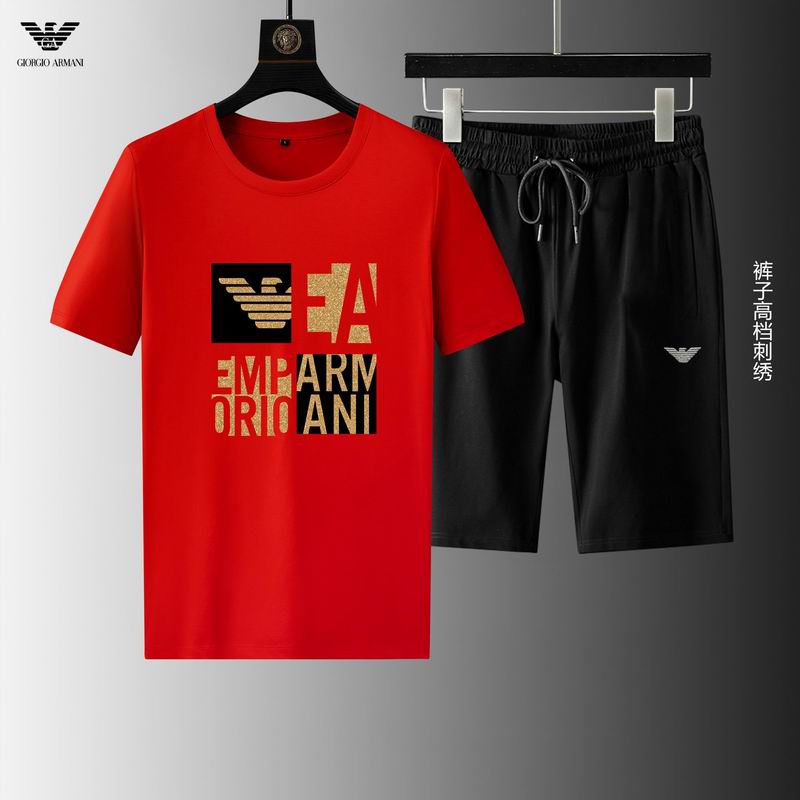 Wholesale Cheap A rmani Short Sleeve Replica Tracksuits for Sale