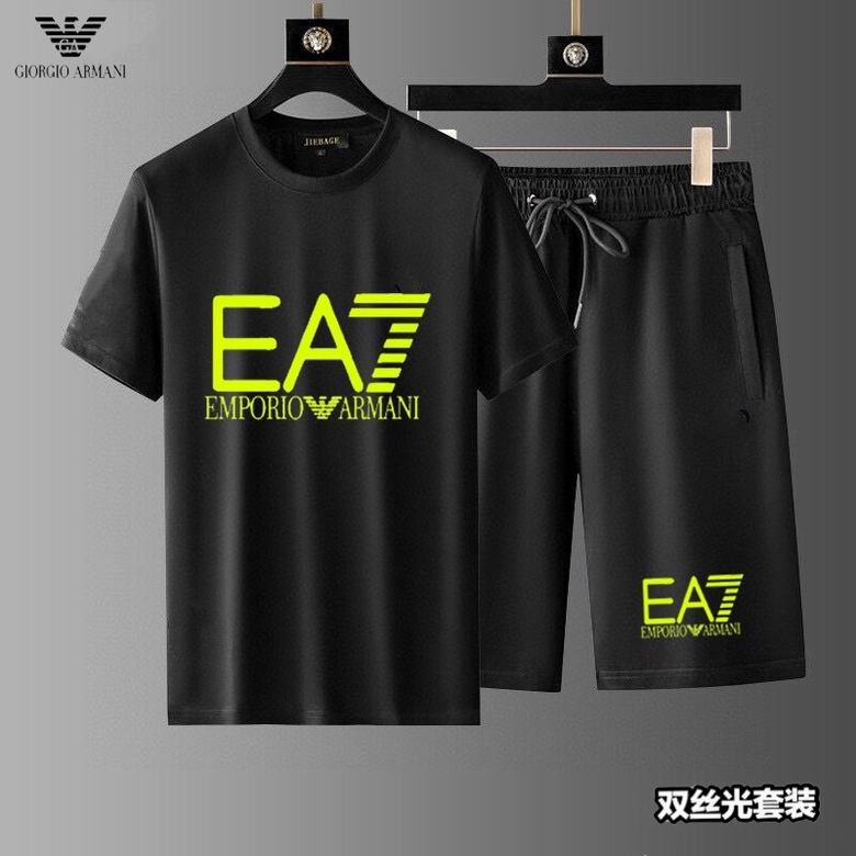 Wholesale Cheap A rmani Short Sleeve Replica Tracksuits for Sale