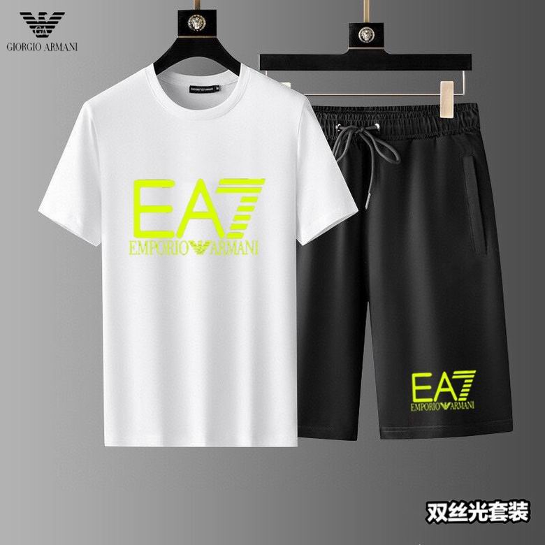 Wholesale Cheap A rmani Short Sleeve Replica Tracksuits for Sale