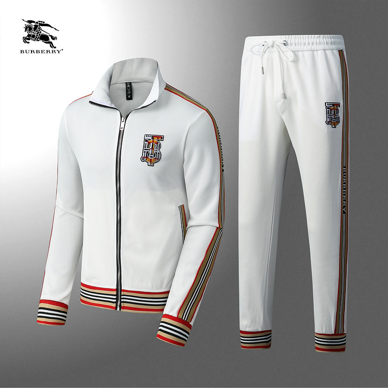 Wholesale Cheap Fashion B Urberry men Long Sleeve Tracksuits for Sale