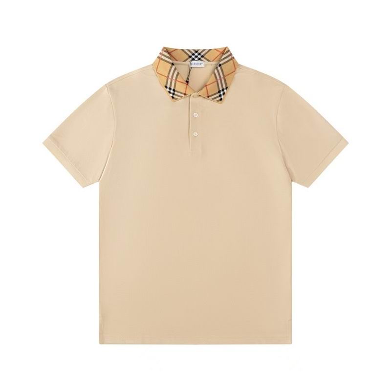 Wholesale Cheap B.urberry Short Sleeve Lapel Replica T Shirts for sale