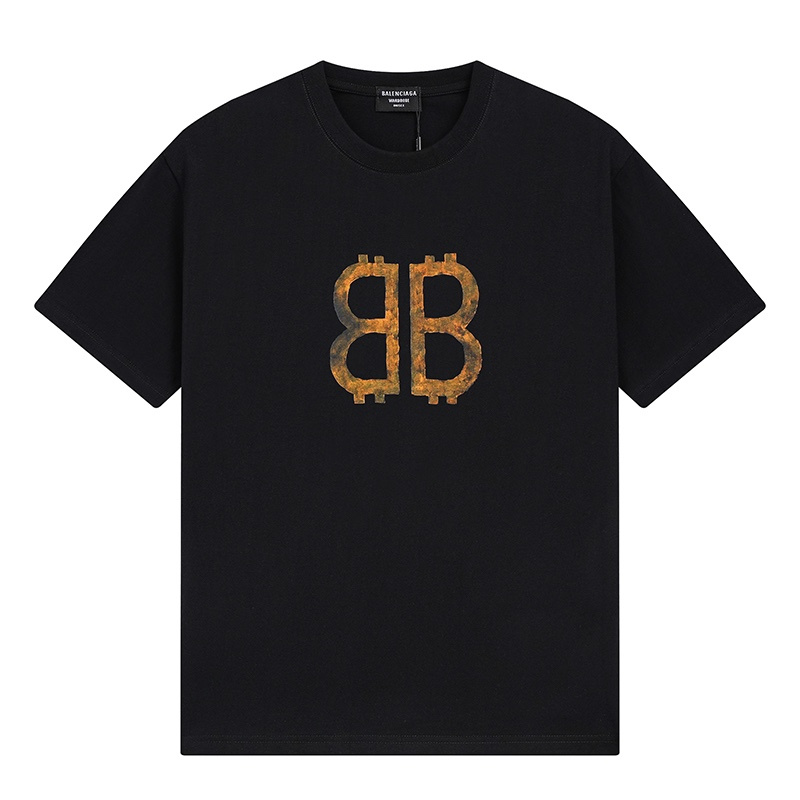 Wholesale High-quality Cheap B.alenciaga Short Sleeve Crew Neck T-Shirts for sale