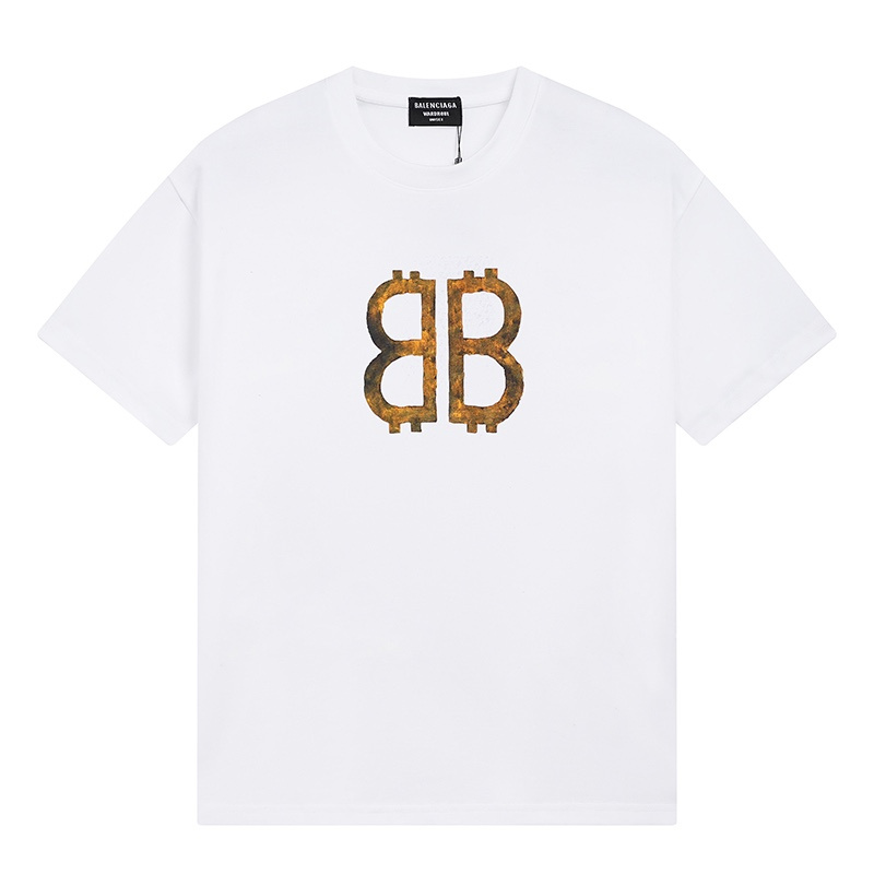 Wholesale High-quality Cheap B.alenciaga Short Sleeve Crew Neck T-Shirts for sale