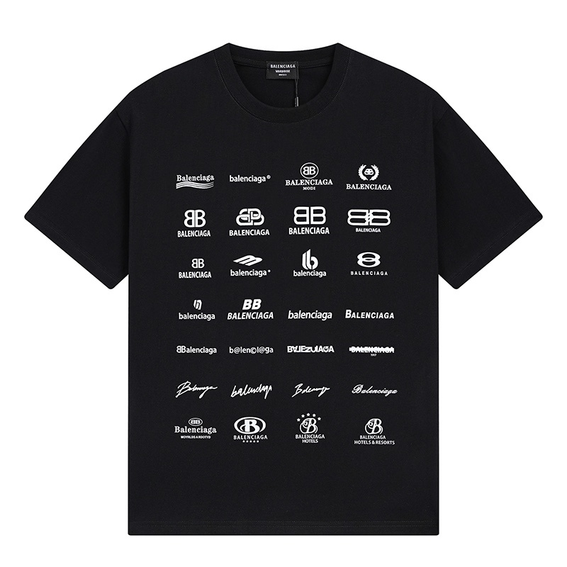 Wholesale High-quality Cheap B.alenciaga Short Sleeve Crew Neck T-Shirts for sale