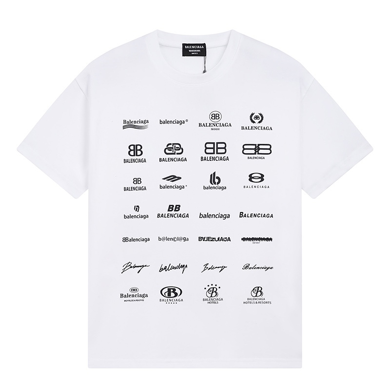 Wholesale High-quality Cheap B.alenciaga Short Sleeve Crew Neck T-Shirts for sale