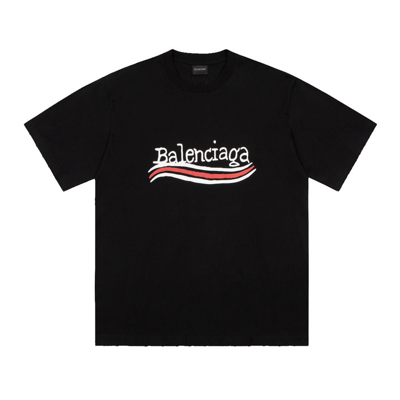 Wholesale High-quality Brands Casual T shirts B.alenciaga Short Sleeve Crew Neck Designer T-Shirts for sale