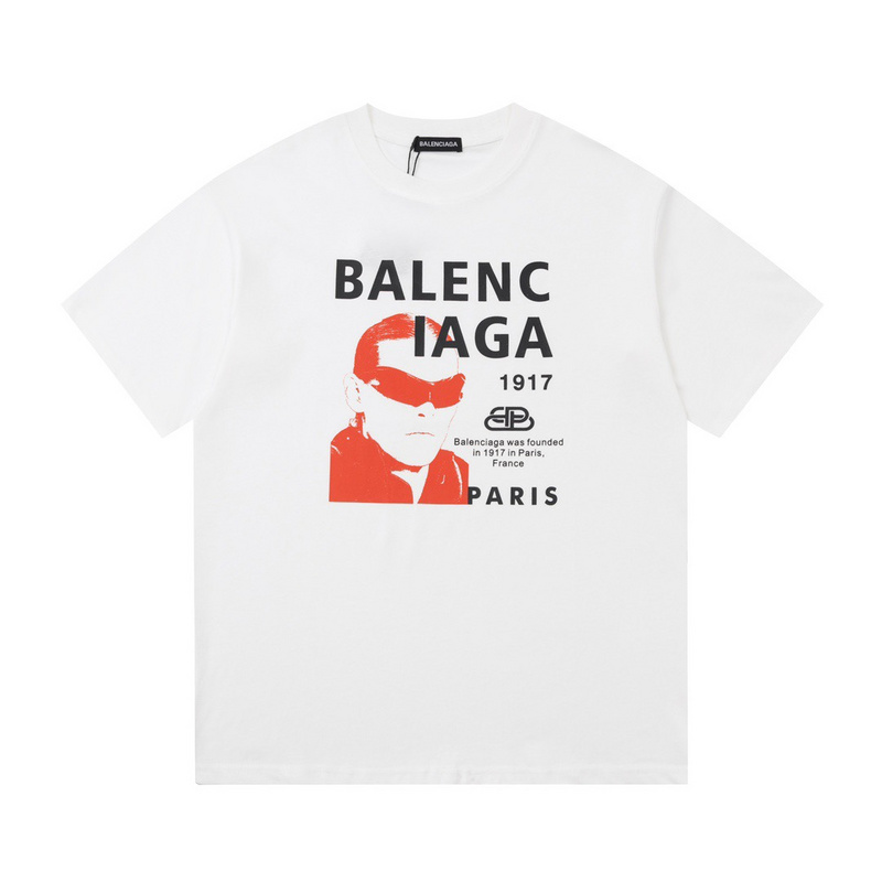 Wholesale High-quality Brands Casual T shirts B.alenciaga Short Sleeve Crew Neck Designer T-Shirts for sale