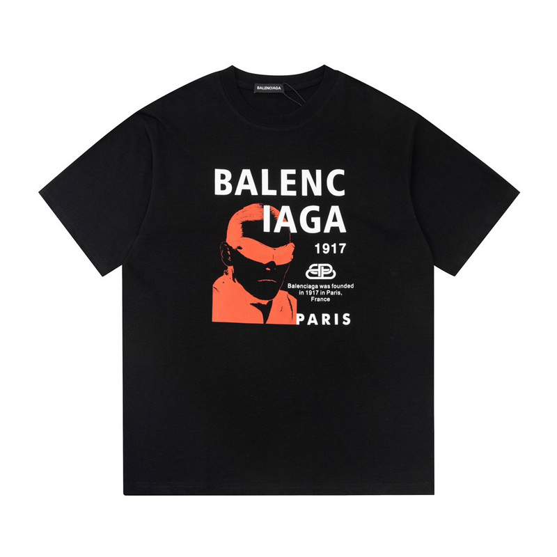 Wholesale High-quality Brands Casual T shirts B.alenciaga Short Sleeve Crew Neck Designer T-Shirts for sale