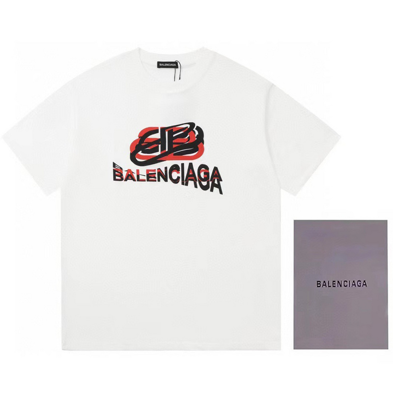 Wholesale High-quality Brands Casual T shirts B.alenciaga Short Sleeve Crew Neck Designer T-Shirts for sale