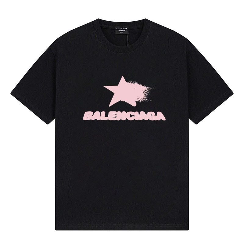 Wholesale High-quality Brands Casual T shirts B.alenciaga Short Sleeve Crew Neck Designer T-Shirts for sale