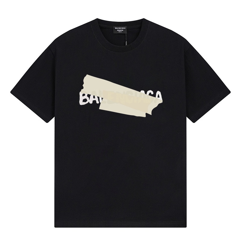 Wholesale High-quality Brands Casual T shirts B.alenciaga Short Sleeve Crew Neck Designer T-Shirts for sale