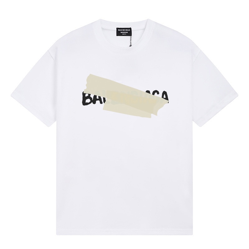 Wholesale High-quality Brands Casual T shirts B.alenciaga Short Sleeve Crew Neck Designer T-Shirts for sale