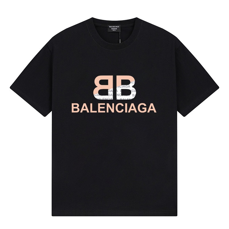 Wholesale High-quality Brands Casual T shirts B.alenciaga Short Sleeve Crew Neck Designer T-Shirts for sale