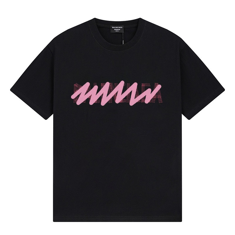 Wholesale High-quality Brands Casual T shirts B.alenciaga Short Sleeve Crew Neck Designer T-Shirts for sale