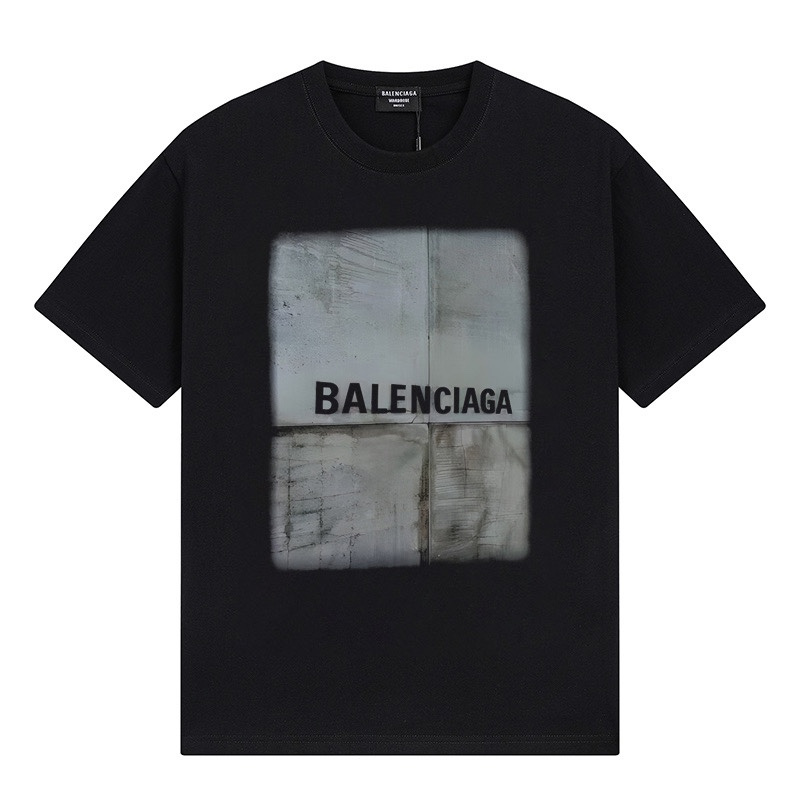 Wholesale High-quality Brands Casual T shirts B.alenciaga Short Sleeve Crew Neck Designer T-Shirts for sale
