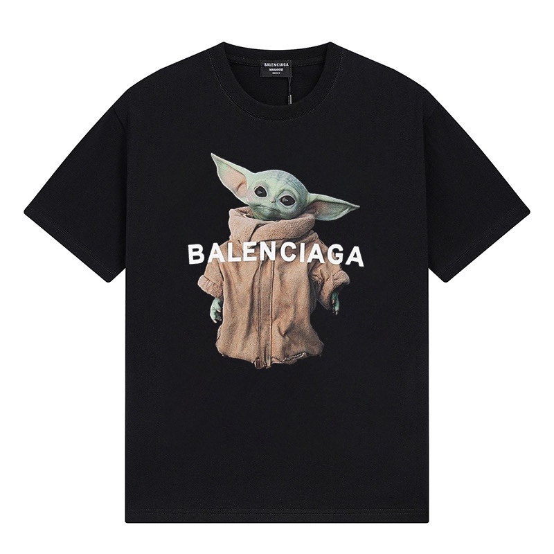 Wholesale High-quality Brands Casual T shirts B.alenciaga Short Sleeve Crew Neck Designer T-Shirts for sale