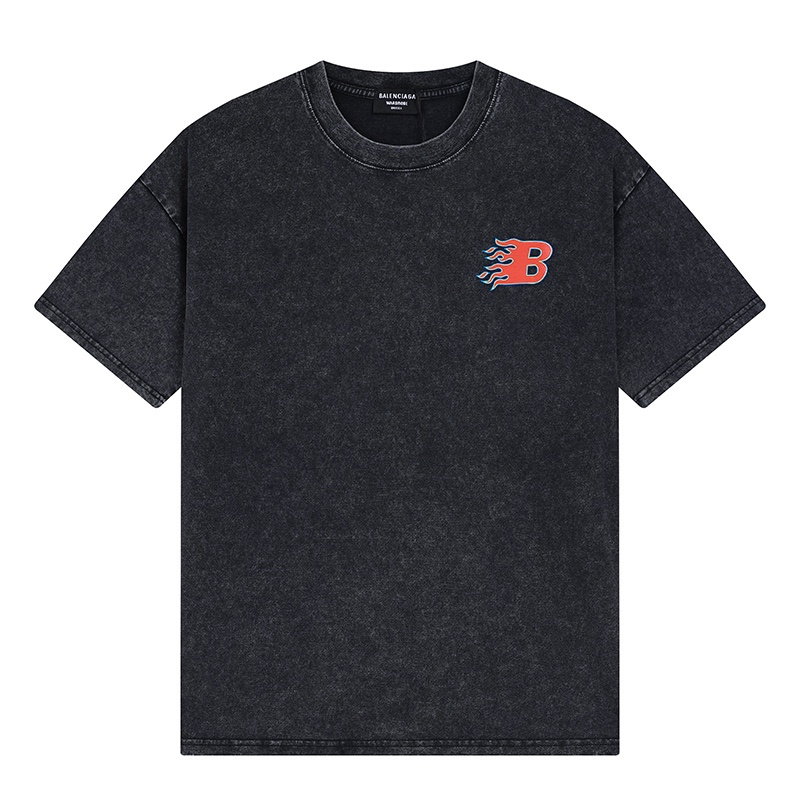 Wholesale High-quality Brands Casual T shirts B.alenciaga Short Sleeve Crew Neck Designer T-Shirts for sale