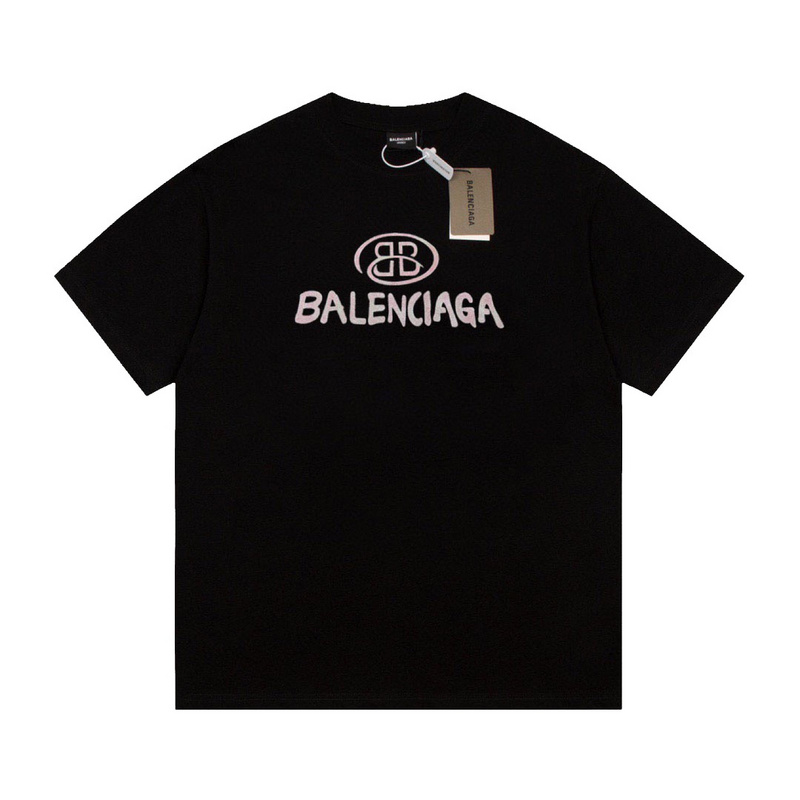Wholesale High-quality Brands Casual T shirts B.alenciaga Short Sleeve Crew Neck Designer T-Shirts for sale