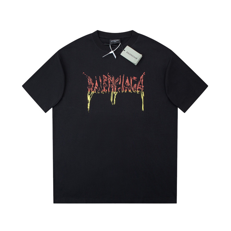 Wholesale High-quality Brands Casual T shirts B.alenciaga Short Sleeve Crew Neck Designer T-Shirts for sale