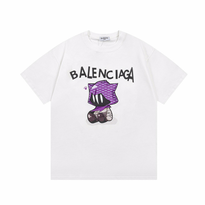 Wholesale High-quality Brands Casual T shirts B.alenciaga Short Sleeve Crew Neck Designer T-Shirts for sale