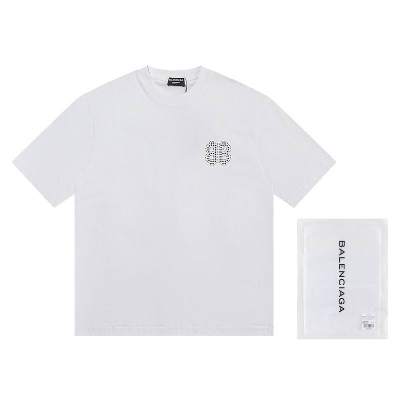 Wholesale High-quality B.alenciaga Short Sleeve Crew Neck Replica Designer T-Shirts for sale