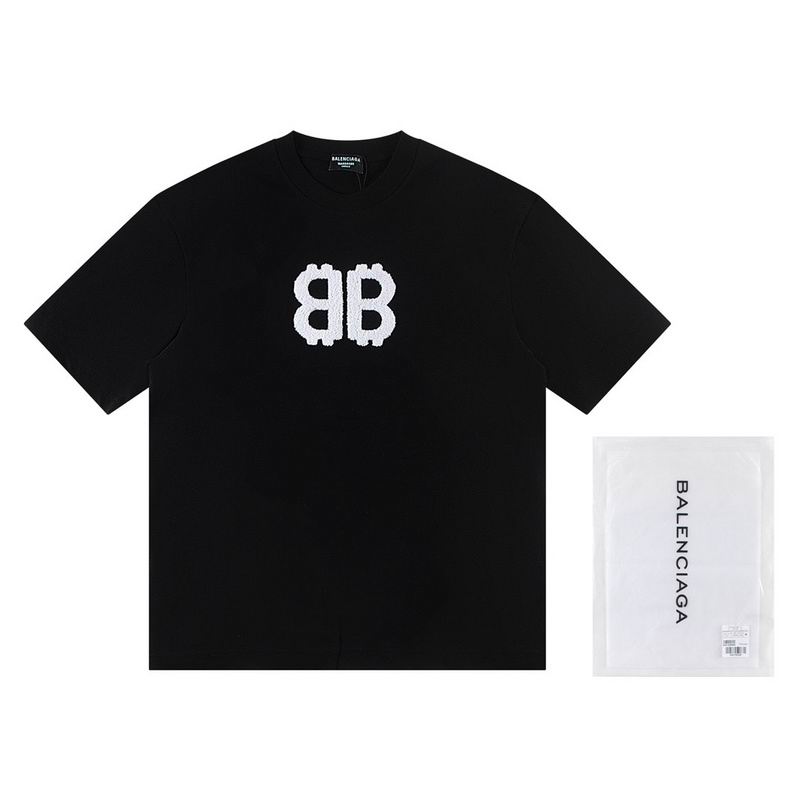 Wholesale High-quality B.alenciaga Short Sleeve Crew Neck Replica Designer T-Shirts for sale